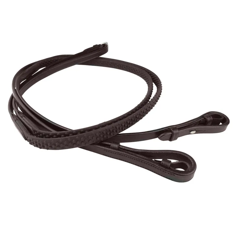 EcoRider Ultra Comfort Flexi Fine Reins - Brown